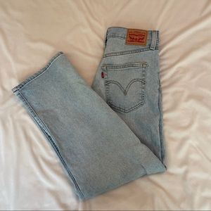 Levi’s Cropped Ribcage Straight Jeans